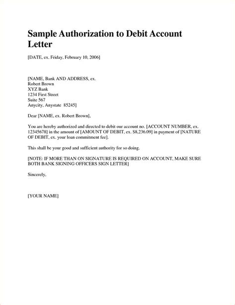 Also a cancelled of the new bank has been. Docstoc Docs Account Authorization Letter Sample Pdf ...