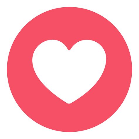 Facebook Circle Heart Love Png Transparent Background Free Download