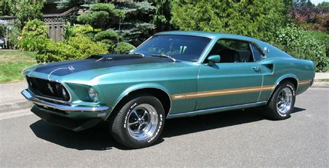 1969 Ford Mustang Mach 1 Silver Jade