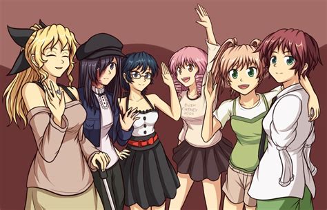 doodler hakamichi shizune ibarazaki emi ikezawa hanako mikado shiina satou lilly tezuka