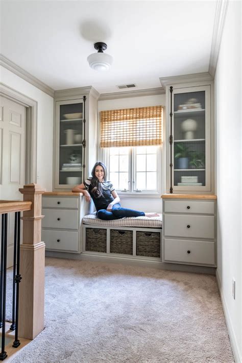 Diy Built In Bookcases Cabinets And Window Bench In 2021 Window