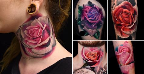 This artist gives an out of this world colorful feel to his work, definitely worth checking out! Color Rose Tattoos by Phil Garcia