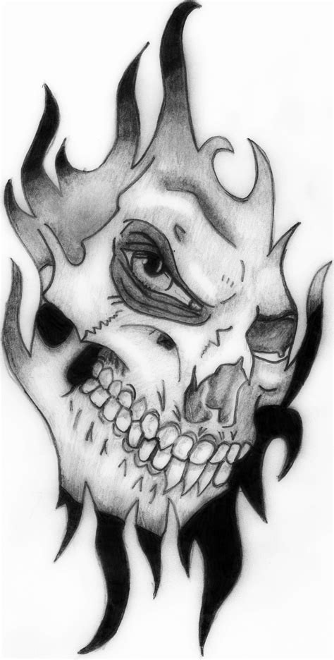 Skull Tattoo By Deathlouis On Deviantart