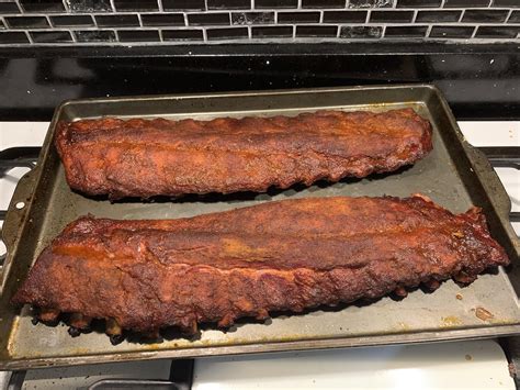 Homemade Slow Smoked Back Ribs With Custom Dry Rub And Sauce Rfood