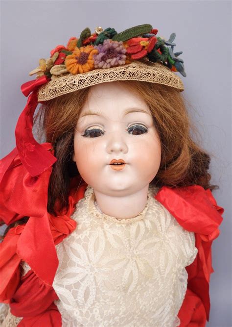 Antique Bisque Head Composition Body Sleep Eyes Germany Am 390 Doll 31