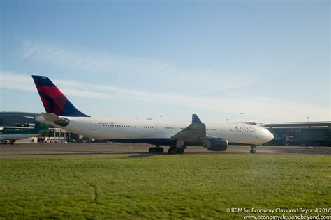 Delta Airbus A330-300 at Dublin Airport - Image, Economy Class and