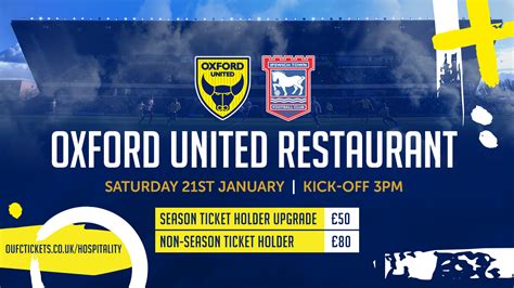 Hospitality For Ipswich Visit News Oxford United
