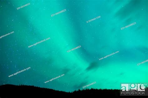 The Northern Lights Appear In Remote Country Also Called The Aurora