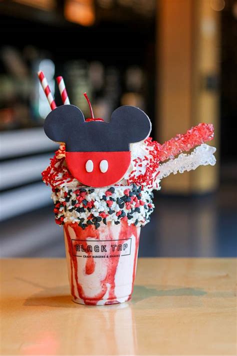 downtown disney s black tap offers special edition shake featuring mickey mouse