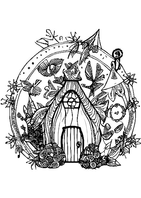 Fairy House Graphic · Creative Fabrica