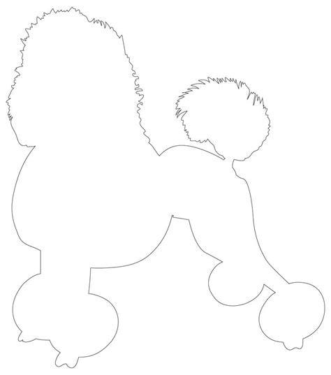 Poodle Drawing Outline