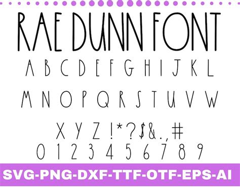 Rae Dunn Font Rae Dunn Svg Cricut Font Farmhouse Font Etsy