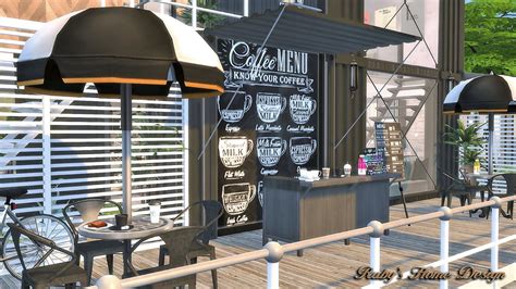 Sims4 Container Coffee Shop Rubys Home Design
