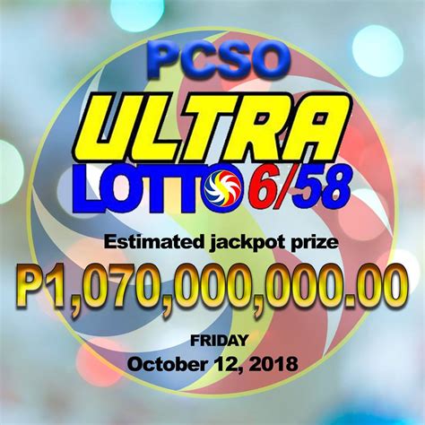 Jackpot Sa Ultra Lotto 658 Posible Nga Maglab Ot Sa 107 Billion