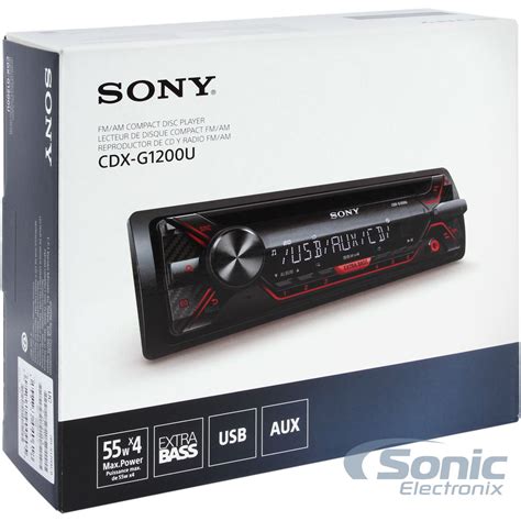 Sony Cdx G1200u Single Din In Dash Cdamfm Car Stereo Receiver