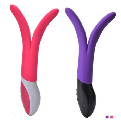 9 Speeds Silicone Dual Vibration G Spot Av Vibrator Sex Toys For Women Female Masturbator Play