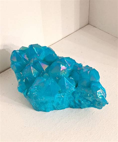 Aqua Aura Crystal Crystal Cluster Extra Large Aqua Aura