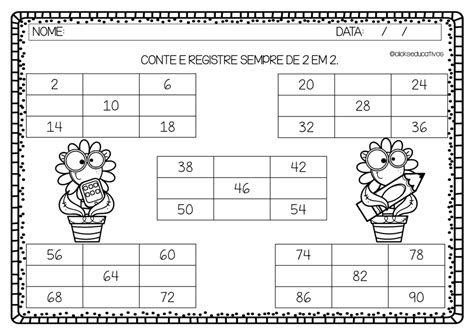 Atividade Sequência Numérica 2 Ano