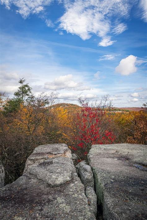 Autumn At Split Rock Falls Adirondacks New York Stock Photo Image Of