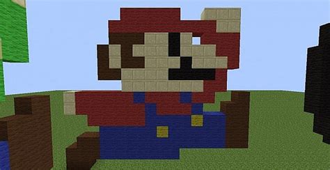 Mario Pixel Art Minecraft Project