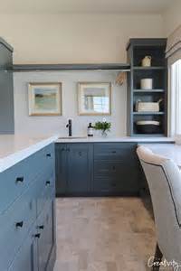 Blue Cabinet Paint Colorsour Kitchen Makeover Delightfully Noted