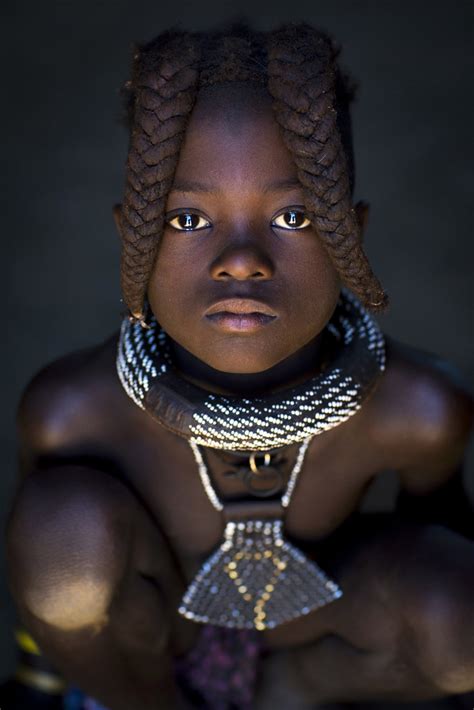 Young Himba Girl With Ethnic Hairstyle Epupa Namibia Flickr
