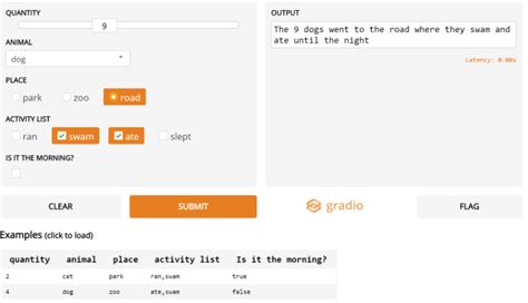 How to add heading or text before input/output in gradio?
