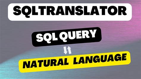 SQL Translator MindBlowing AI Tool Powered By OPENAI API YouTube