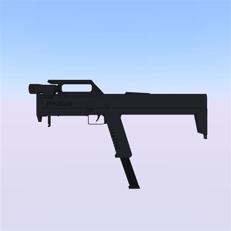 Fmg9 Skin Gun 3d Model Turbosquid 1290343