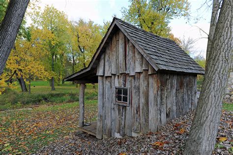 Old One Room Log Cabin Carrolo County Indiana Photograph By William