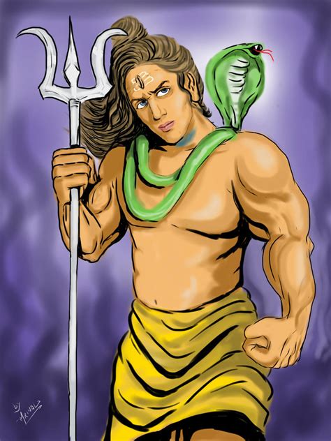 Shiva The Destroyer God By Mrinal Rai On Deviantart
