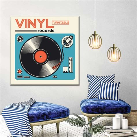 Vinyl Turntable Records Wall Art Digital Art