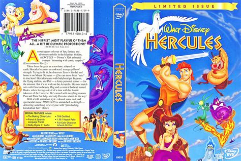 Walt Disney Characters Photo Walt Disney DVD Covers Hercules Limited Issue Walt Disney