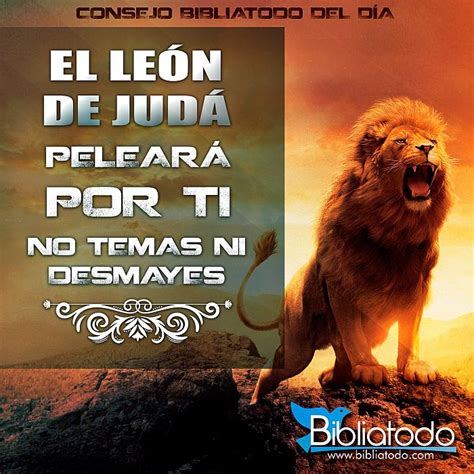 El León De Judá Peleará Por Ti No Temas Ni Desmayes Imagenes Cristianas