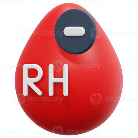 Free blood rh negative 3d render icon illustration 11629143 PNG with