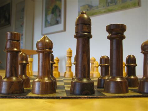 Knitting and crochet workshops and retreats: Hand turned wood chess set