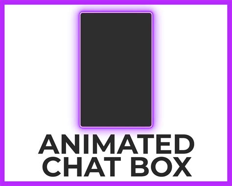 Animated Purple Saber Chat Box Semi Transparent Light Chat Etsy