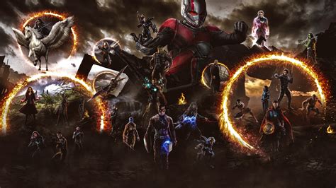 Avengers End Game Final Battle Scene Wallpaper 4k