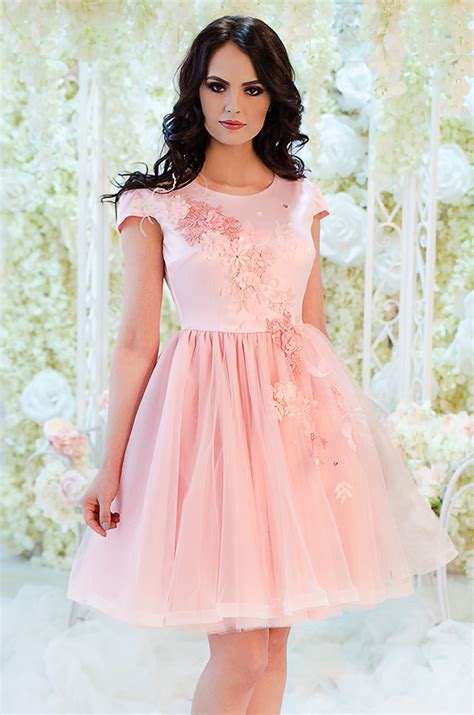 Rochie Pink Ballerina Dress Hira Design Rochie De Seara