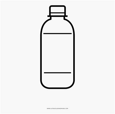 Plastic Bottle Coloring Page - Plastic Bottle , Free Transparent Clipart - ClipartKey