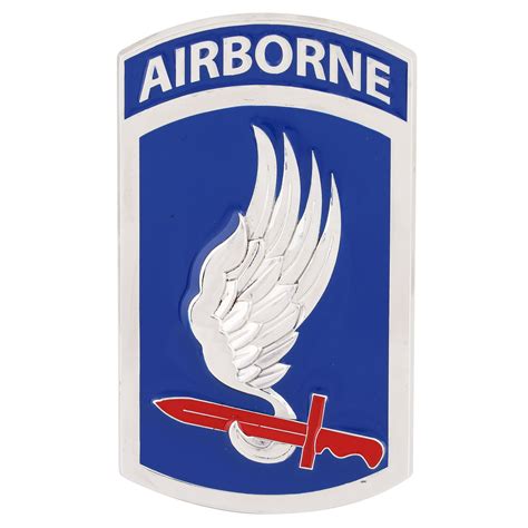173rd Airborne Division Color Car Emblem