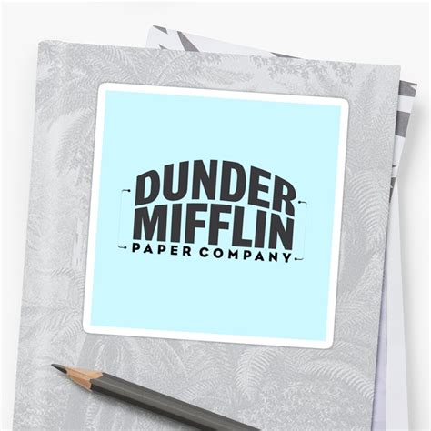 Dunder Mifflin Paper Company The Office Sticker By Sammyy24 Redbubble