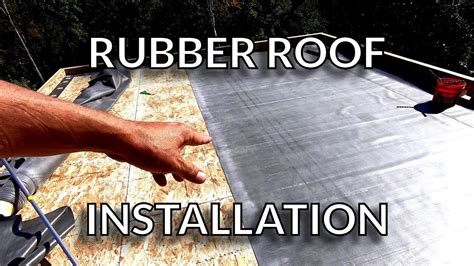 Installing The Roofkit Epdm Rubber Roof Youtube