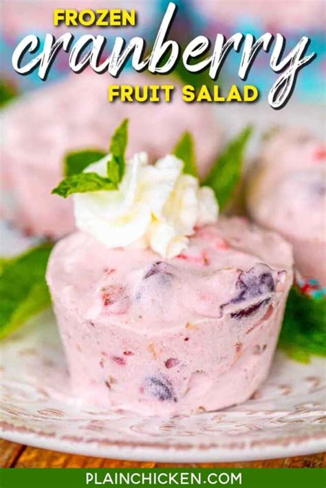 Frozen Cranberry Fruit Salad Delicious Twist To Traditional