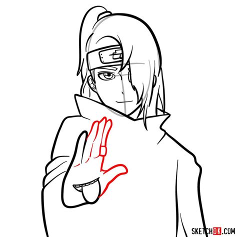How To Draw Deidara S Face Naruto Anime Sketchok Easy Drawing Guides