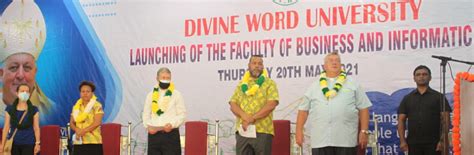 Dwu Wewak Launch Faculty Of Business And Informatics Emtv Online