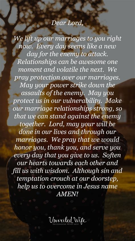 Prayer Of The Day Protection Over Marriage