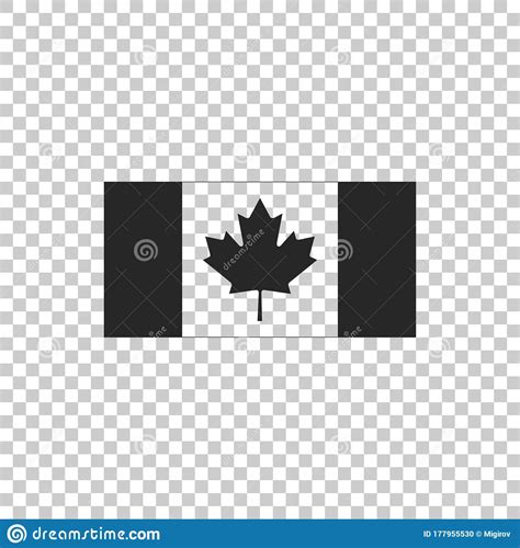 Canada Vlag Pictogram Geïsoleerd Op Transparante Achtergrond Vector Illustratie Illustration