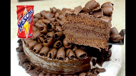 Fazer essa receita fácil de recheio de chocolate que leva gelatina e fica firme no bolo. BOLO NESCAU (RECEITA QUE CRIEI PARA...) - Isamara Amâncio ...