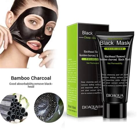 Bioaqua Bamboo Charcoal Blackhead Removing Facial Mask Only Shop Bd